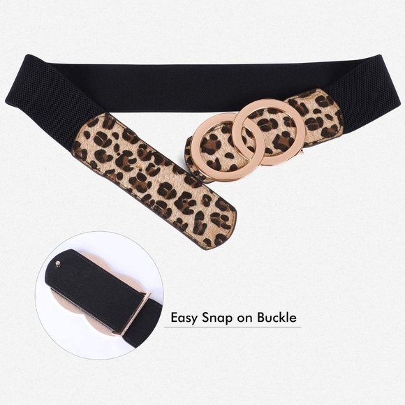 Women Stretchy Wide Waist Belts, Ladies Elastic